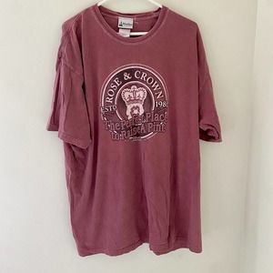 Disney Rose & Crown Maroon Short Sleeve Tee